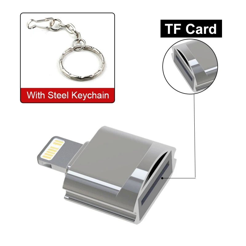 iPhone Lightning Micro SD-Læser