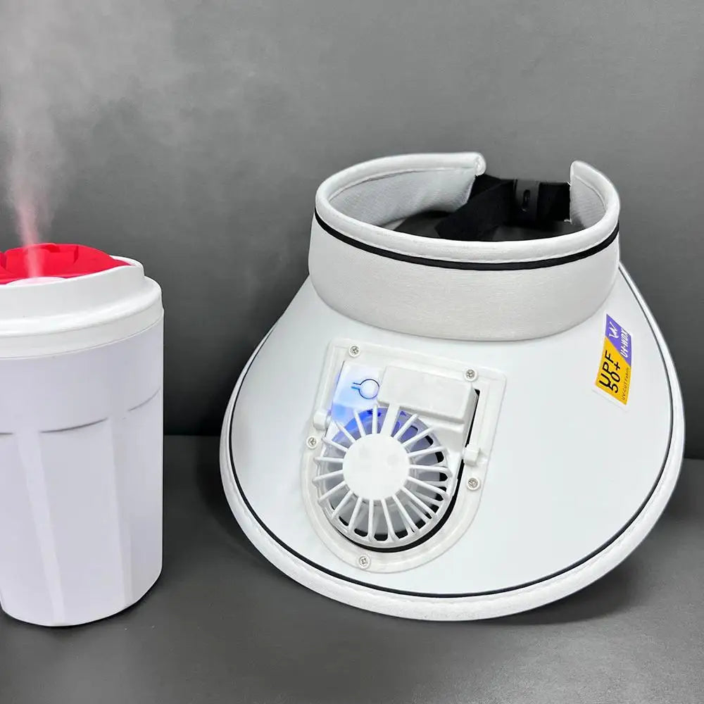 Udendørs Solhat med USB-Ventilator