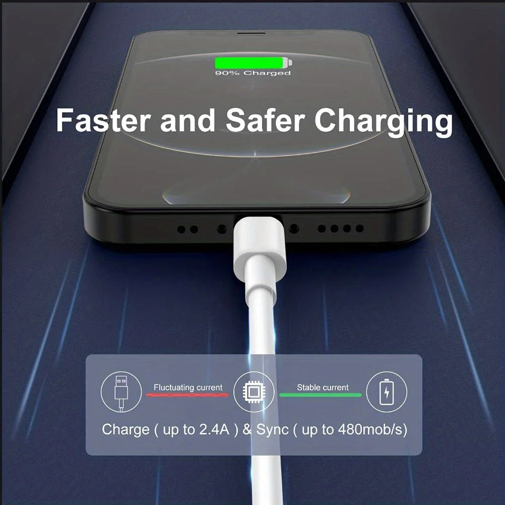 6,6 FT [Apple MFi Certified] Kabel til Apple iPhone Opladere