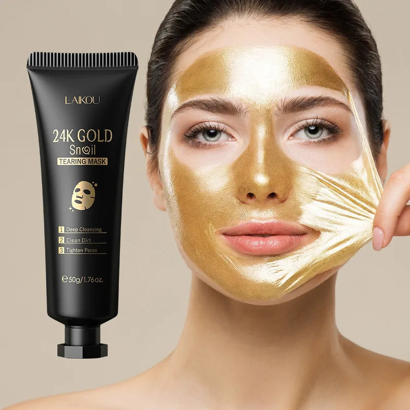 24K Guld eller Sakura Peel Off Ansigtsmaske