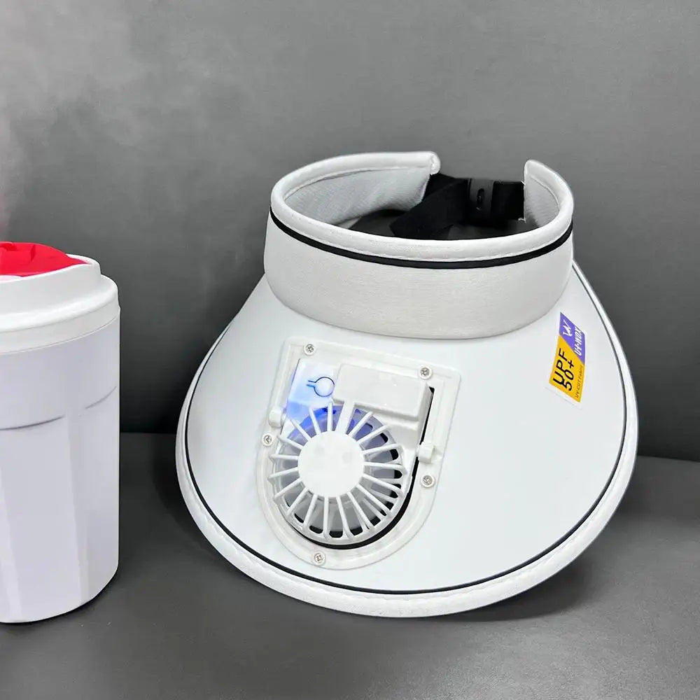 Udendørs Solhat med USB-Ventilator