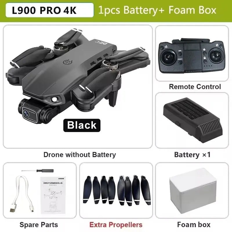GPS 4K Drone med Dobbelt HD-Kamera