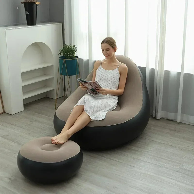 Oppustelig og Sammenklappelig Sovesofa