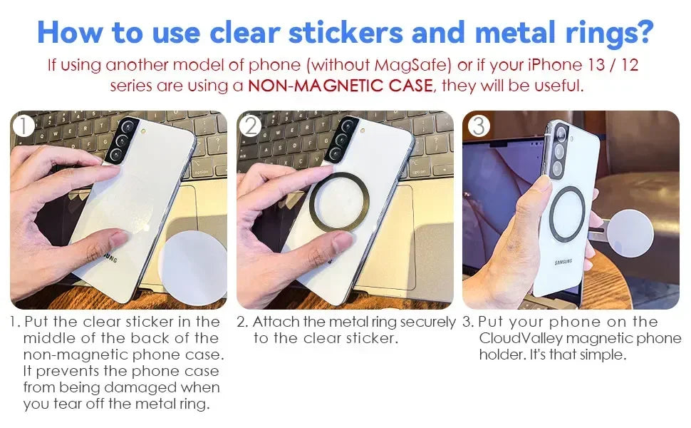 Magnetisk Mobilholder til Skærm