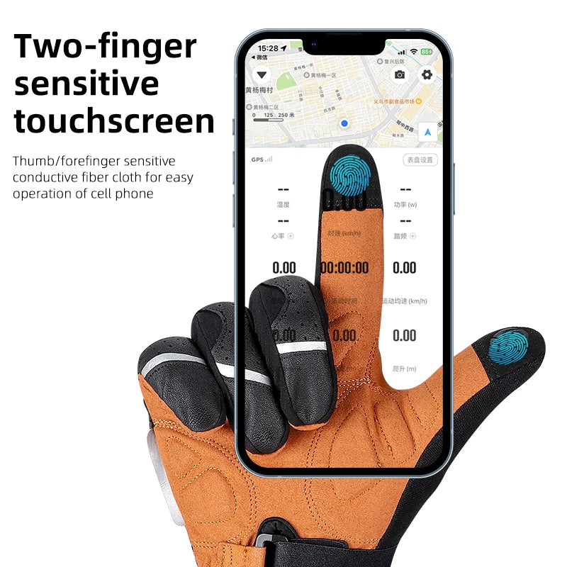Varme Touchscreen Cykelhandsker