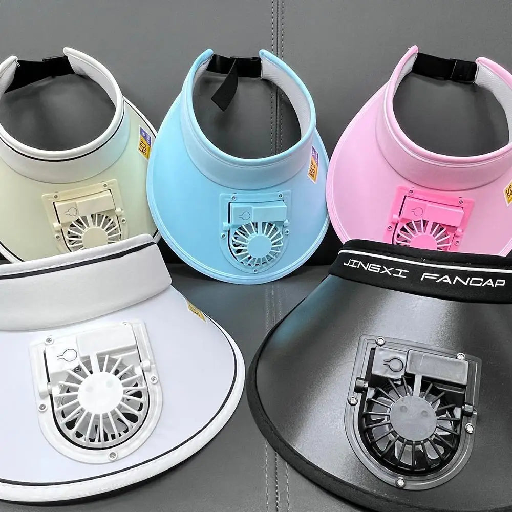 Udendørs Solhat med USB-Ventilator