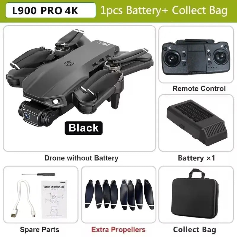 GPS 4K Drone med Dobbelt HD-Kamera
