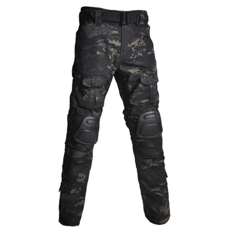 Herre Tactical Cargo Udendørsbukser med Knæbeskyttere