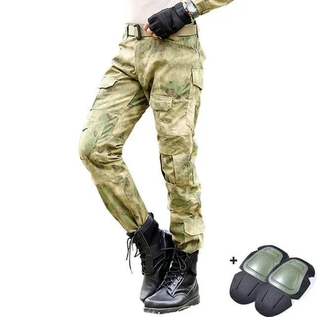 Herre Tactical Cargo Udendørsbukser med Knæbeskyttere