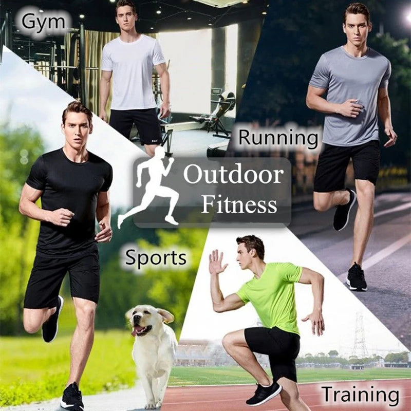Herre Hurtigttørrende Sports-T-shirt