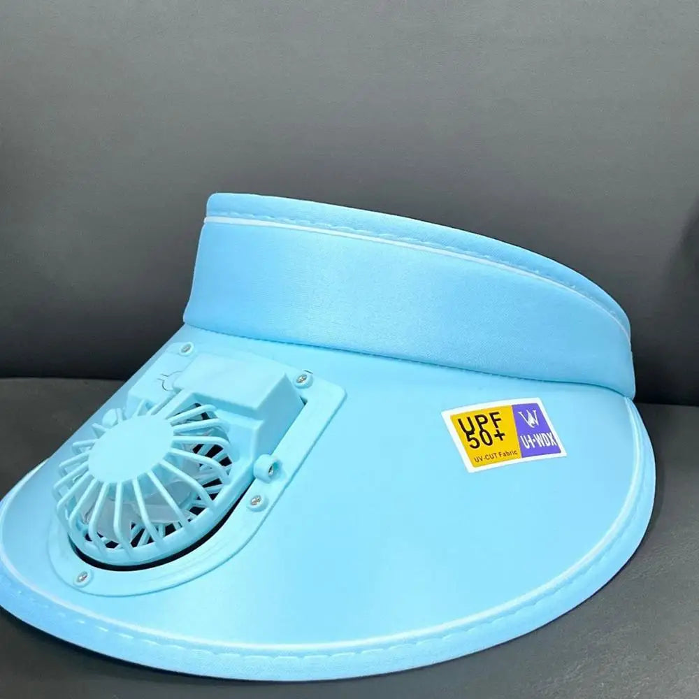 Udendørs Solhat med USB-Ventilator