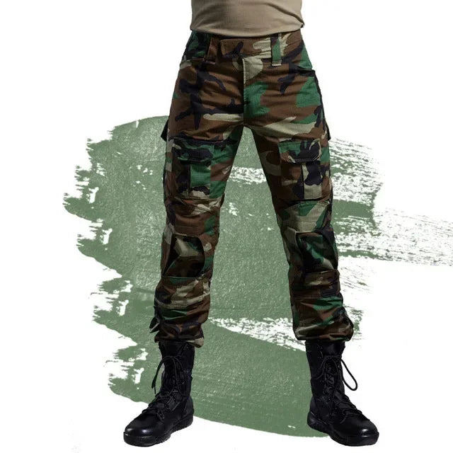 Herre Tactical Cargo Udendørsbukser med Knæbeskyttere