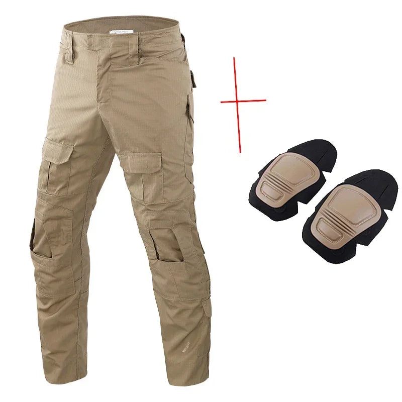 Herre Tactical Cargo Udendørsbukser med Knæbeskyttere