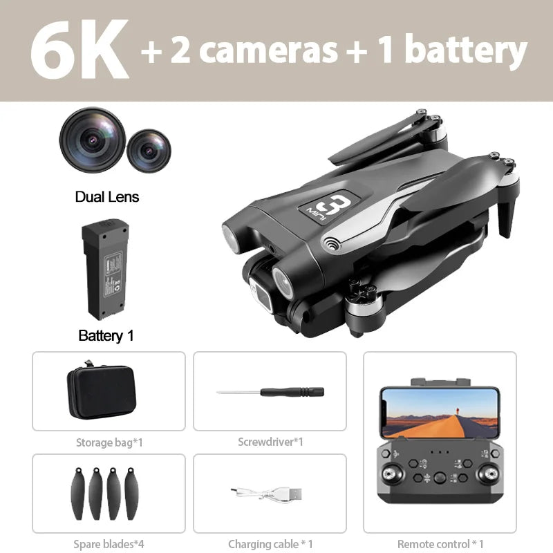 4K Drone med Obstacle Avoidance