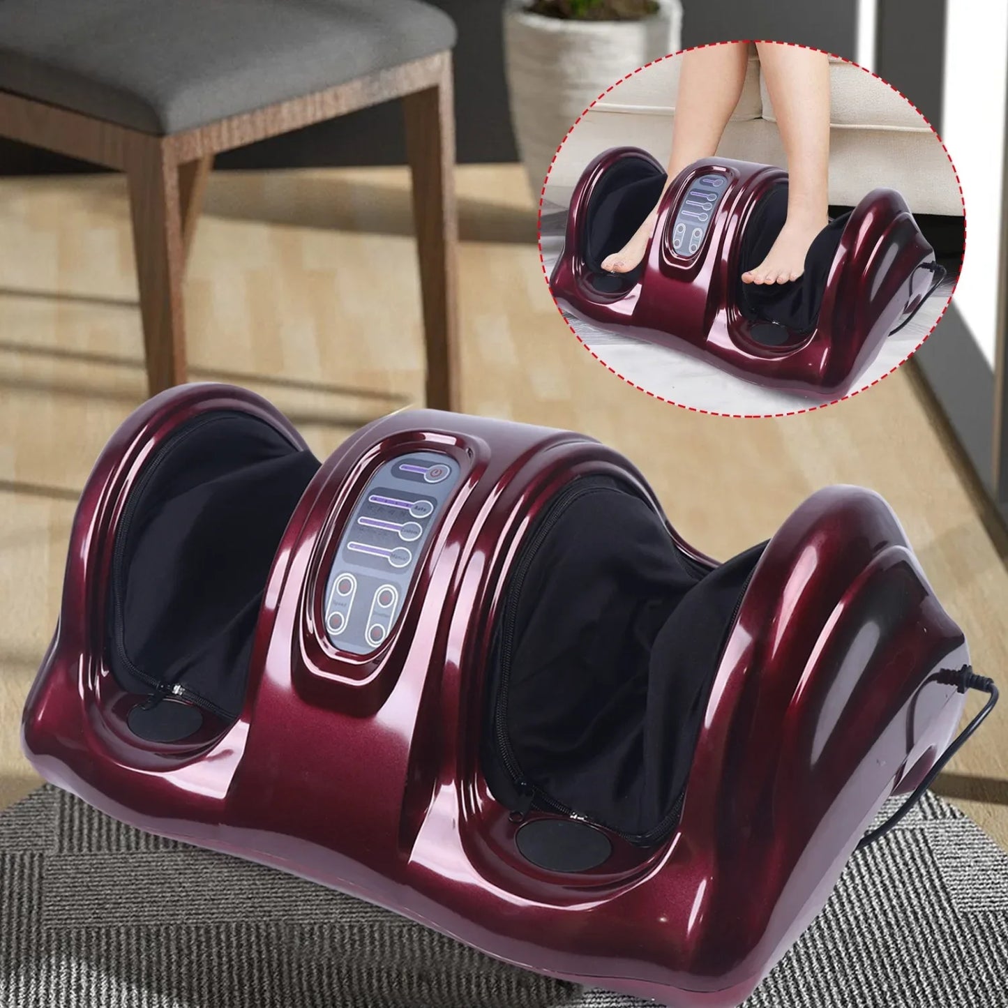 Shiatsu Fodmassager med Varme og Kompression