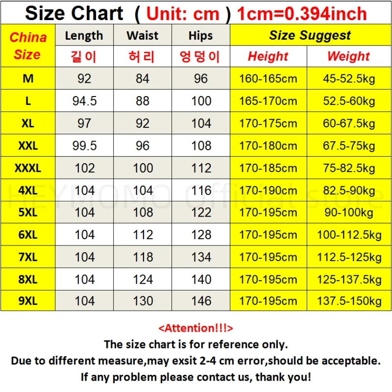 Herre Sommerbukser med Elastisk Talje (M-9XL)
