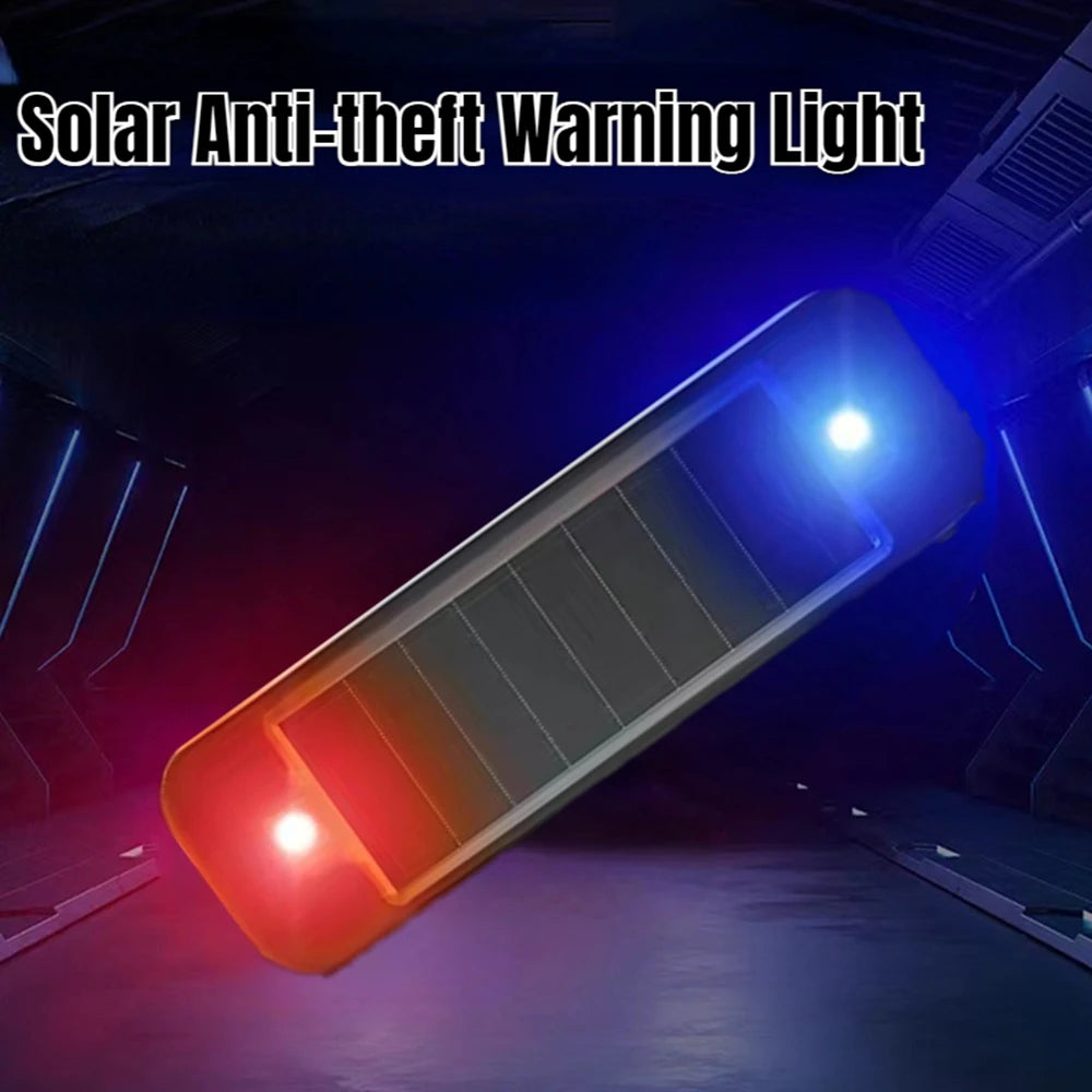 Mini LED Solcelle Advarselslys til Bil