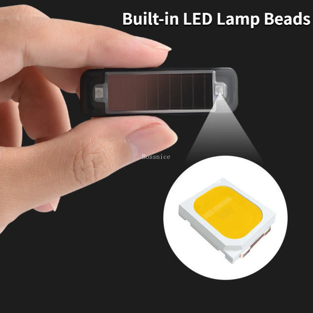 Mini LED Solcelle Advarselslys til Bil