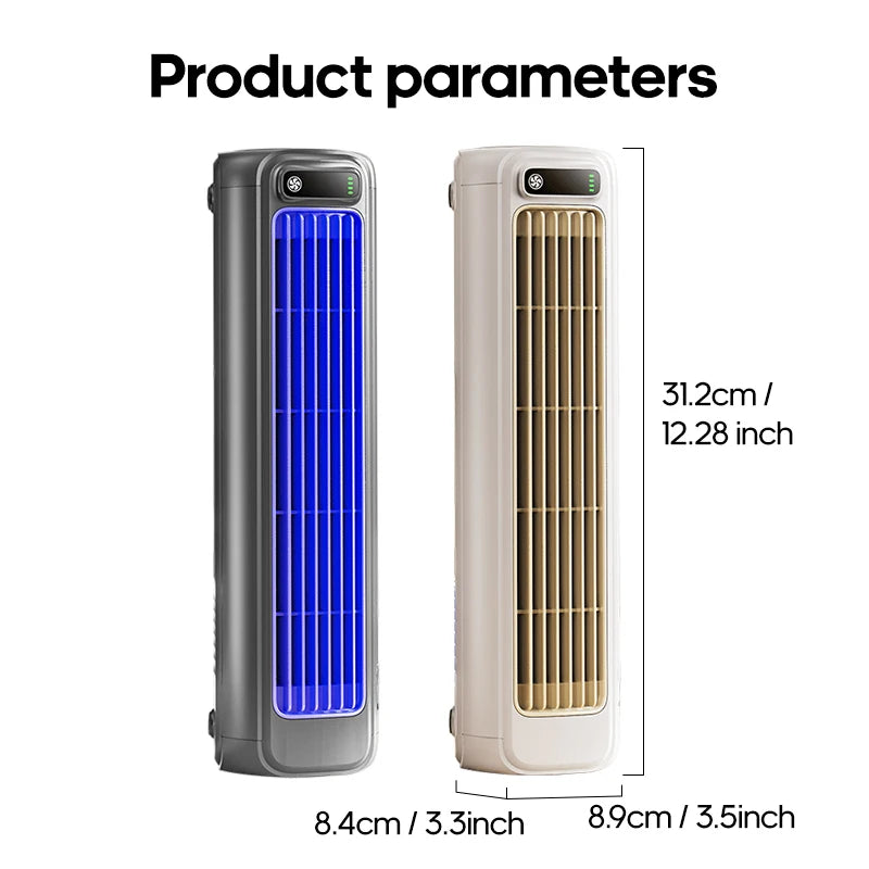 Bærbar Mini-tårn Klimaanlægsventilator