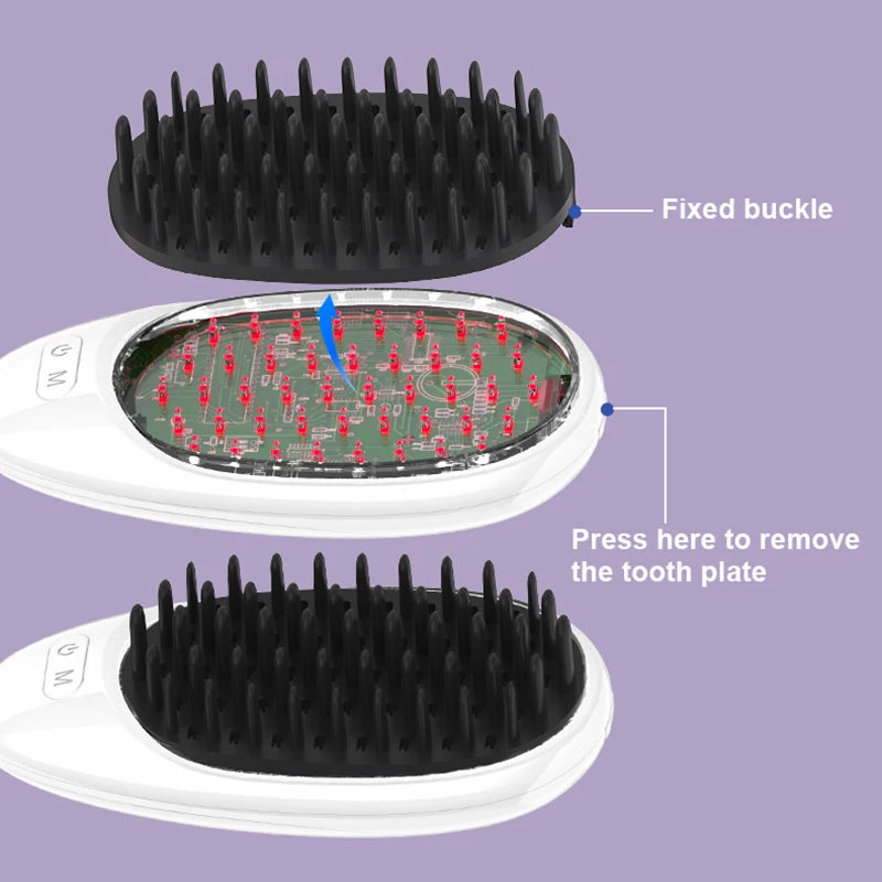 Elektrisk Kam-Massager med Lysterapi