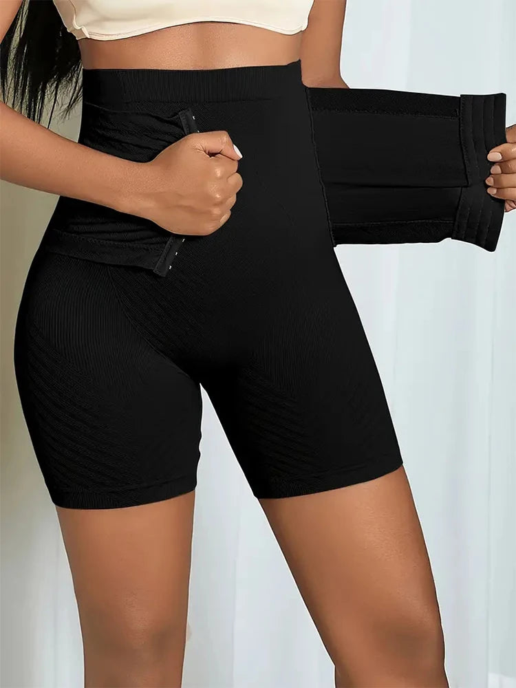Højtaljede Shapewear-Shorts med Balleløft