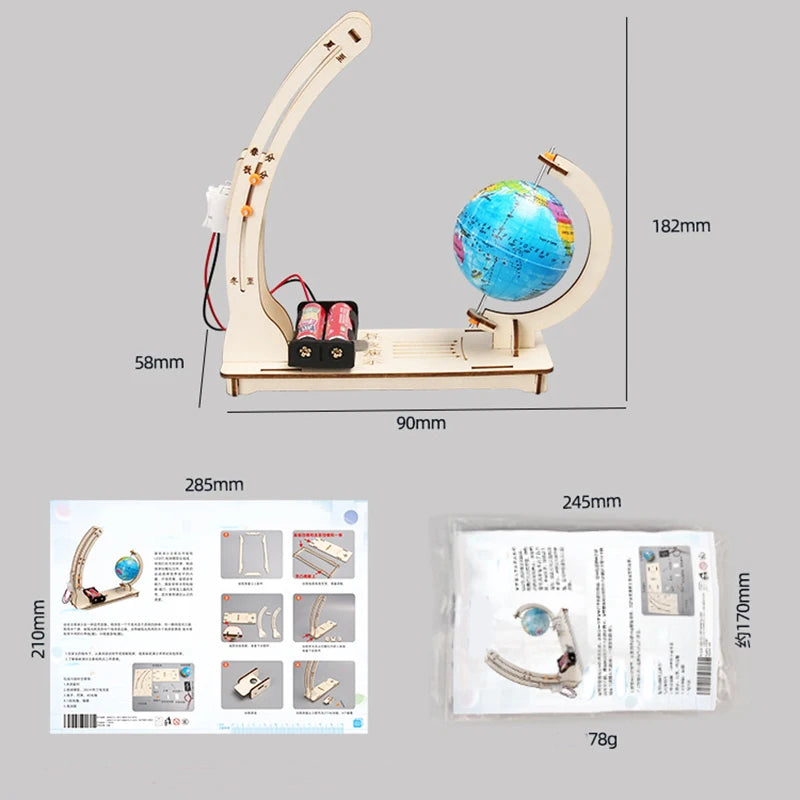 DIY Jordens Dag-Nat Videnskabslegetøj til Børn