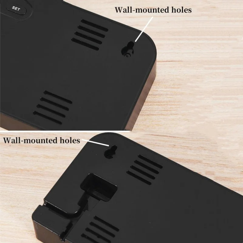 USB Stort LED Digitalt Ur