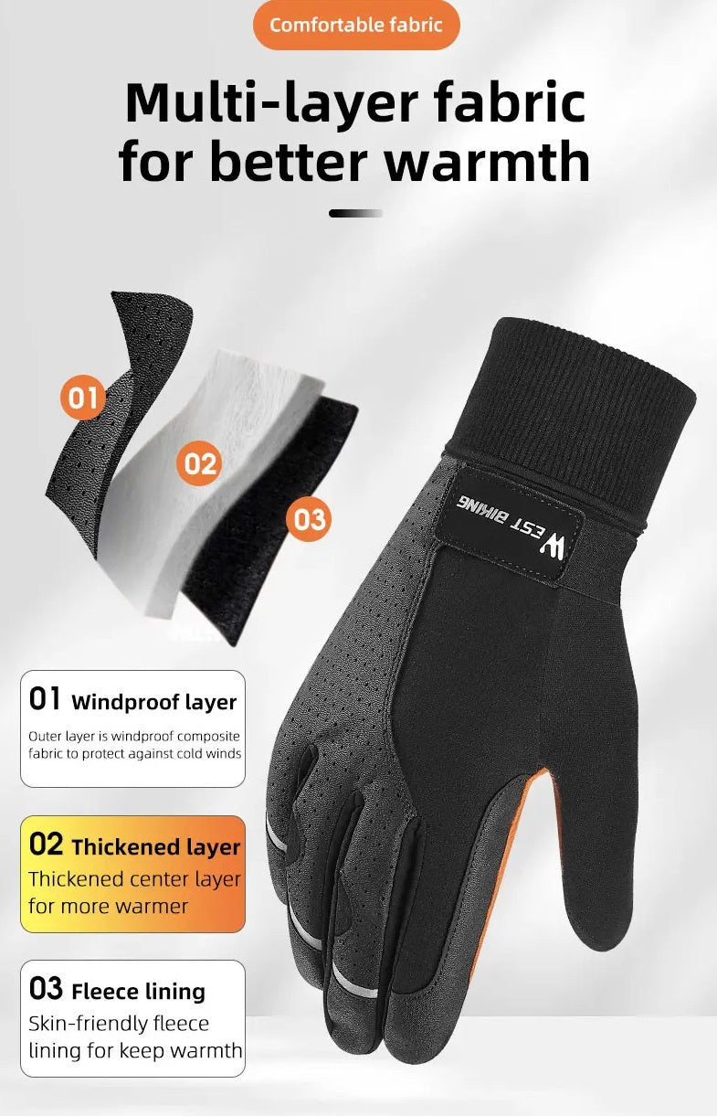 Varme Touchscreen Cykelhandsker