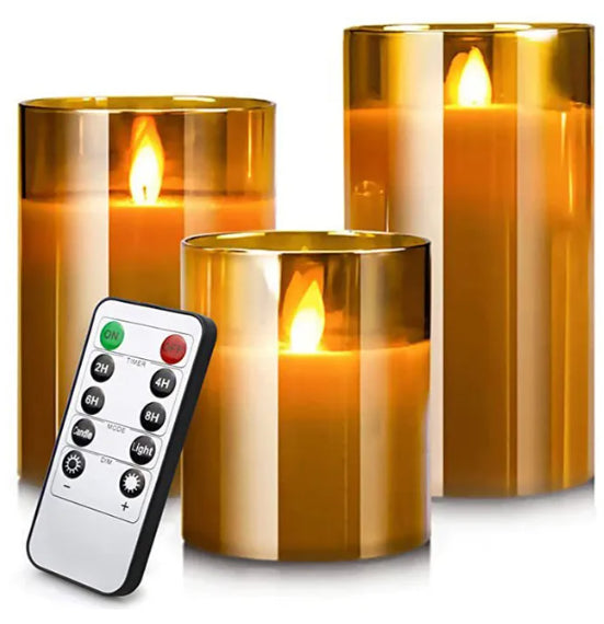 USB Genopladelige Led Stearinlys Inkl. Fjernbetjening