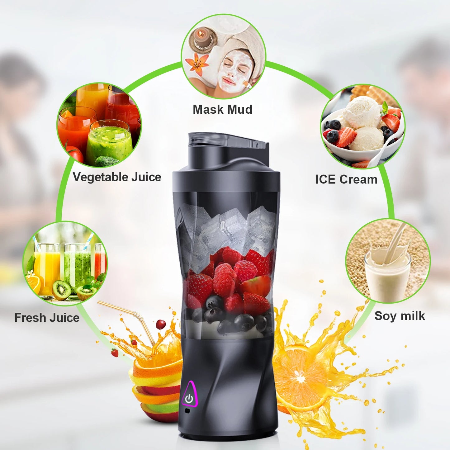 Bærbar Juicer til Smoothies og Shakes