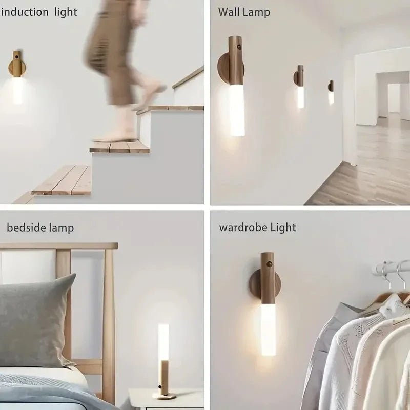 Genopladelig LED-Natlampe med Bevægelsessensor