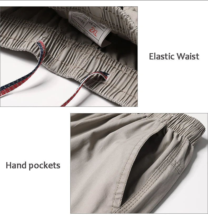 Herre Cargo Bukser i Store Størrelser (4XL-6XL)