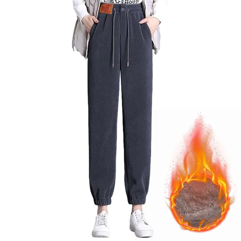 Varme Tykke Vinterjoggers til Kvinder