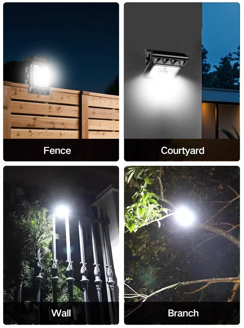 Udendørs Solcelledrevet Klemme LED-bevægelseslys