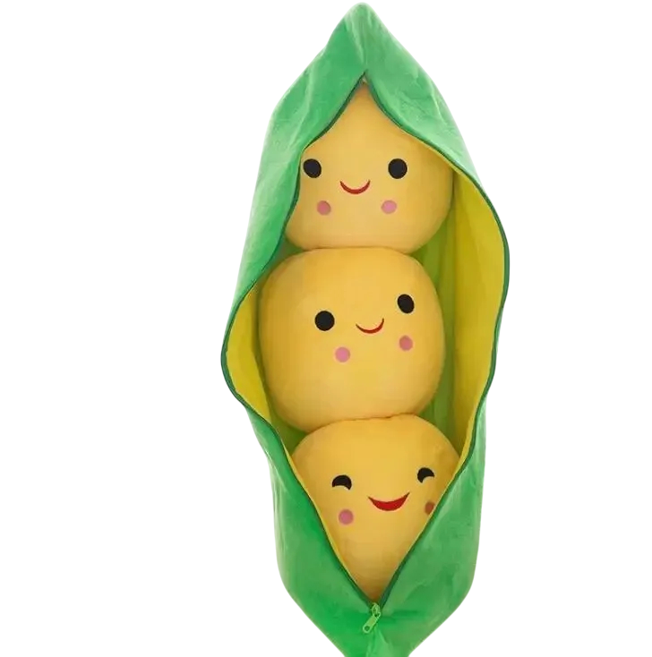 Sød Ærtebælg Plysbamse til Børn