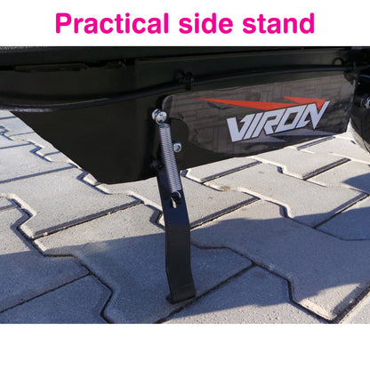 800W Sammenklappelig Elektrisk Løbehjul med Sæde og Mobilholder til Voksne