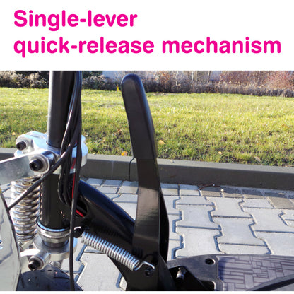 800W Sammenklappelig Elektrisk Løbehjul med Sæde og Mobilholder til Voksne