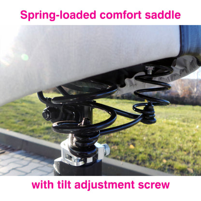 800W Sammenklappelig Elektrisk Løbehjul med Sæde og Mobilholder til Voksne