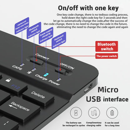 Bluetooth Tastatur og Mus til Tablets - Vælg mellem Tastatur eller Tastatur og mus