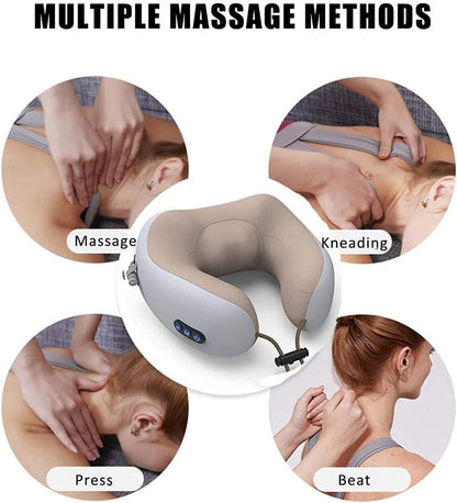 Bærbar Opvarmet Nakkemassagepude