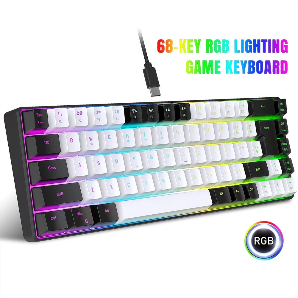 Kablet Mekanisk Gaming Tastatur med RGB