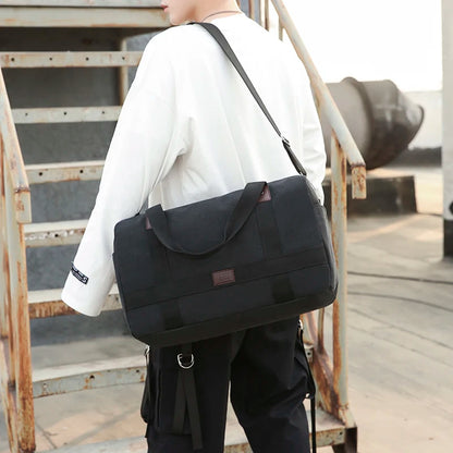 Herre Canvas Rejse Duffel Taske