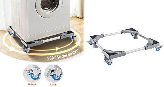 Justerbar Rullebase til Køleskab og Vaskemaskine