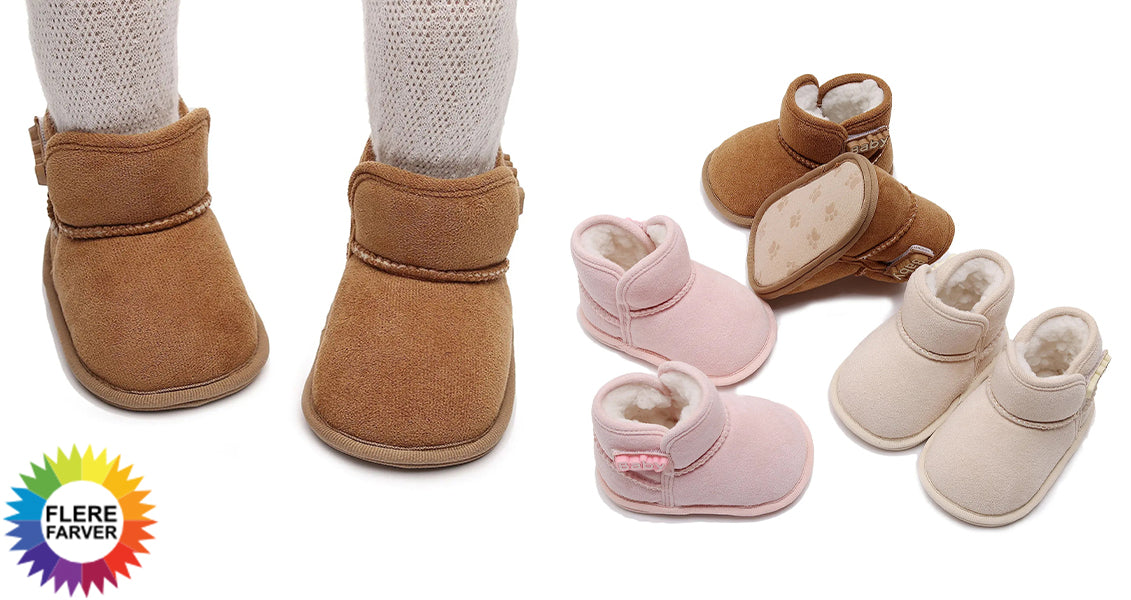 Varme Vinterstøvler i Fleece til Babyer (0–18 Måneder)