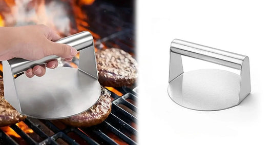 Burgerpresse i Rustfrit Stål til Hamburgerbøffer