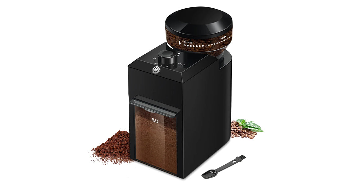 Elektrisk Kaffekværn med Burrfunktion og 28 Indstillinger