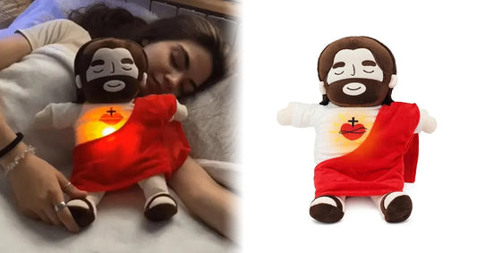 Åndende Jesus Bamse – Blød og Beroligende til Børn