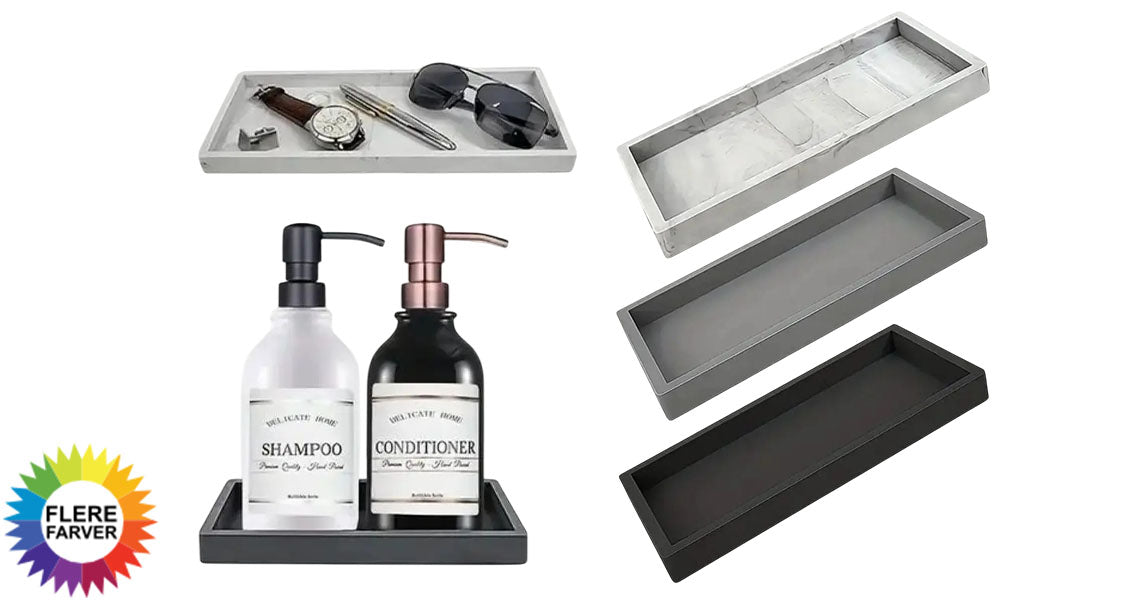 Silikone Badeværelsesbakke til Opbevaring