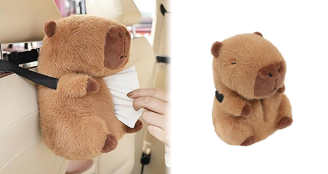 Capybara Plys Bil Servietæske Holder