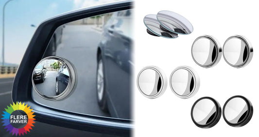 2 stk. Justerbare Runde Blindvinkelspejle til Bil